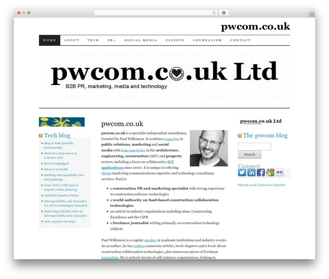 Pilcrow WordPress theme - pwcom.co.uk