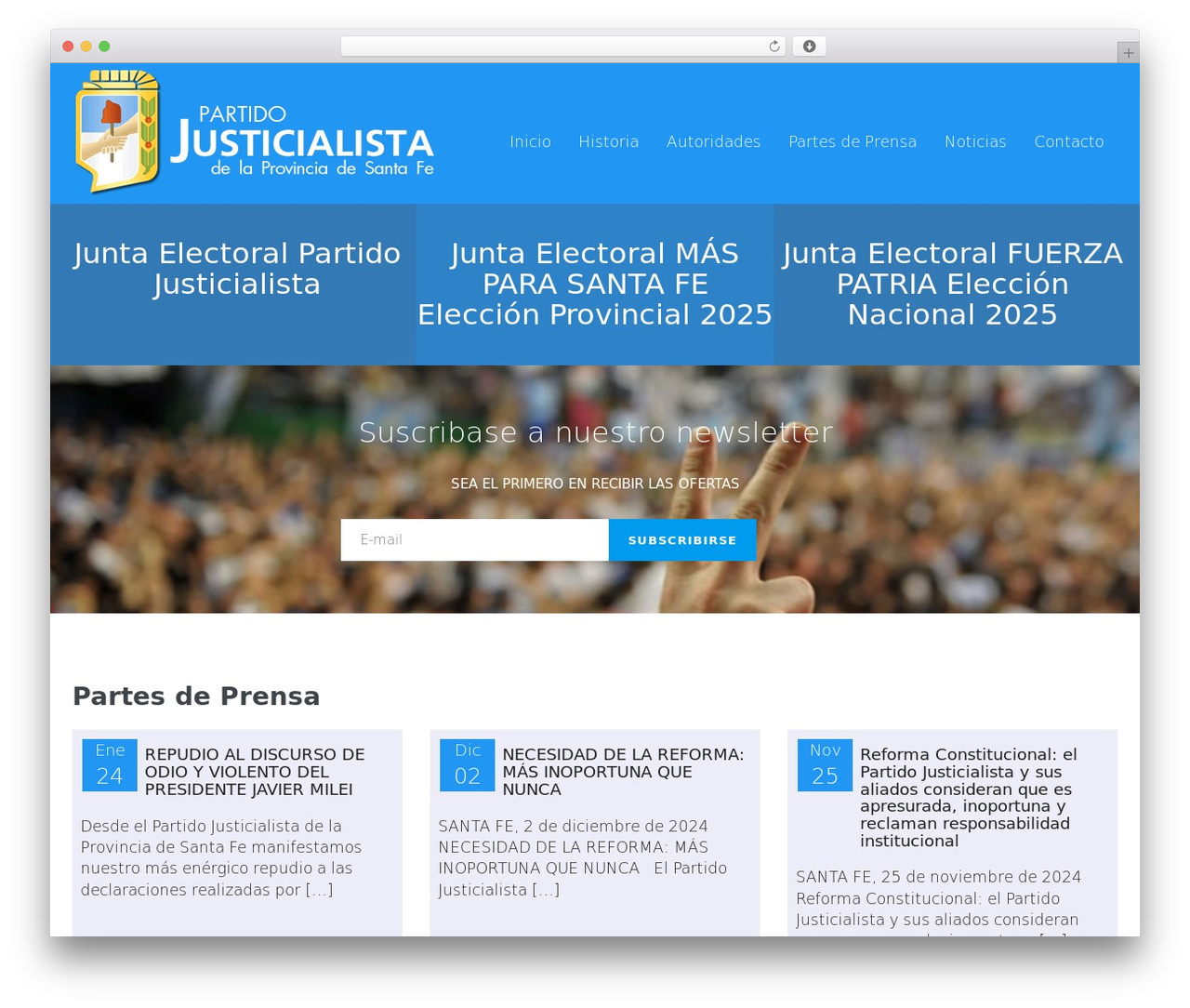PJ2016 WordPress theme - pjsantafe.org PJ2016 WordPress theme - pjsantafe.org