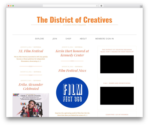 Silk WordPress theme - districtofcreatives.com Silk WordPress theme - districtofcreatives.com