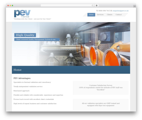 Theme WordPress Aquilo - pev.co.uk