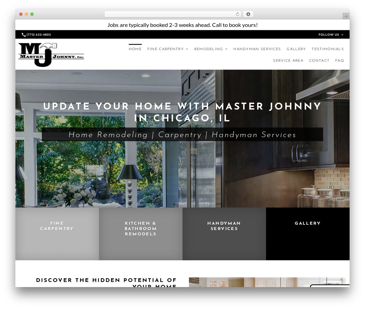 WordPress theme Beacon Theme - masterjohnnyinc.com