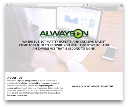 WordPress theme Beaver Builder Theme - alwaysonmediagroup.com