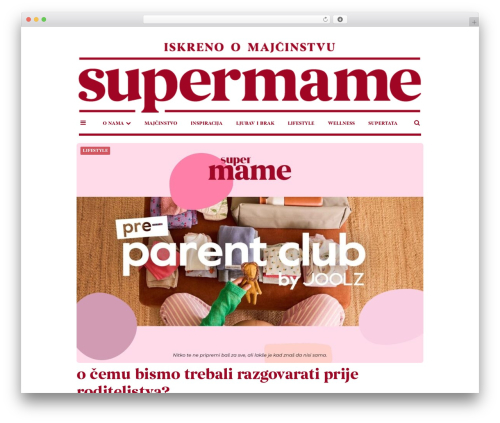WordPress theme Carrino - supermame.hr