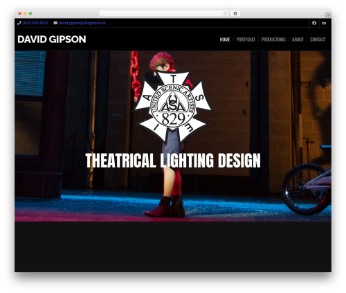 WordPress theme DG-Theme - davidgipsonlightingdesign.com