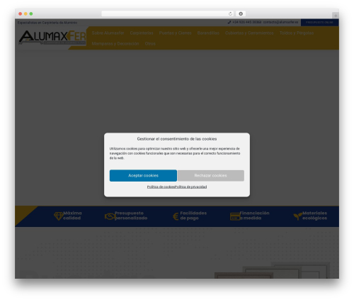 WordPress theme JupiterX - alumaxfer.es