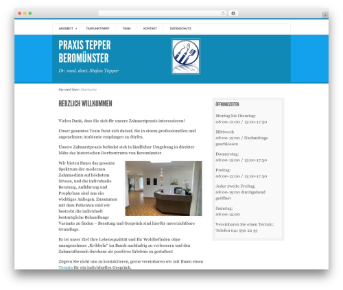WordPress theme Live Wire - zahnarzt-tepper.ch