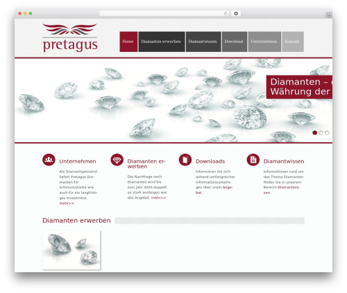WordPress website theme OpenSpace - pretagus.de