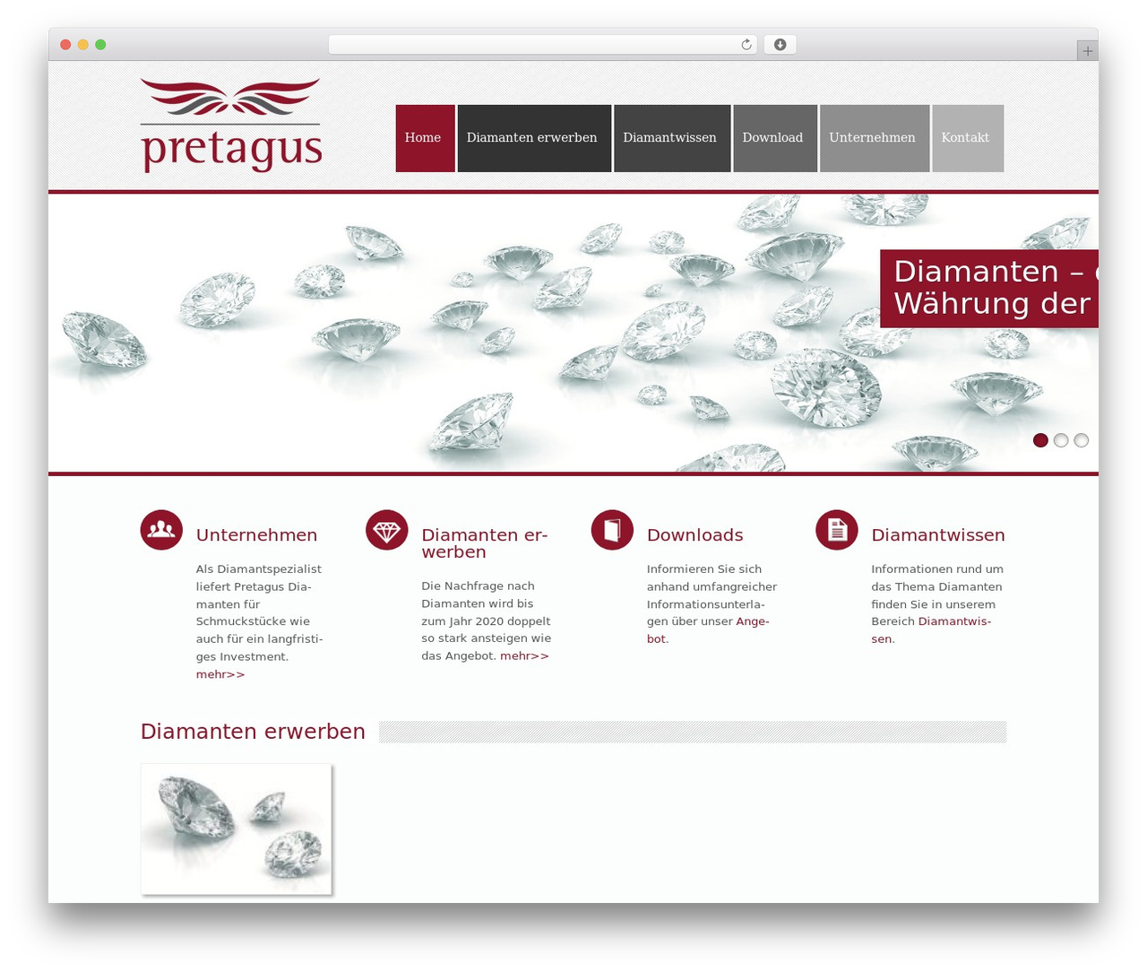 WordPress website theme OpenSpace - pretagus.de