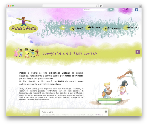 wp-bootstrap WordPress page theme - petitsxpetits.org