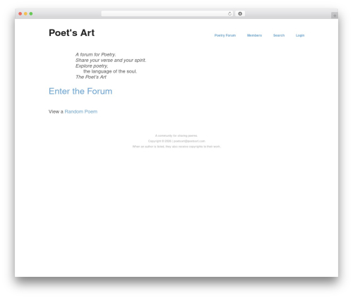 Best WordPress theme Hatch - poetsart.com