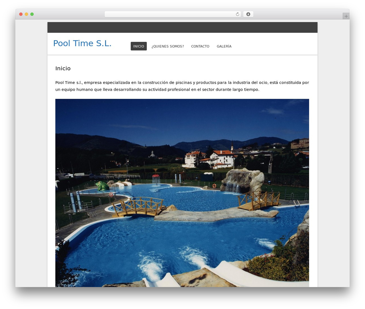 Bota free WordPress theme - pooltime.es