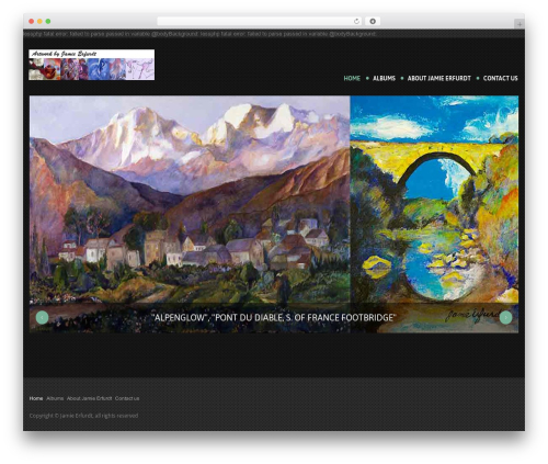 cherry WP theme - jamieerf-art.com
