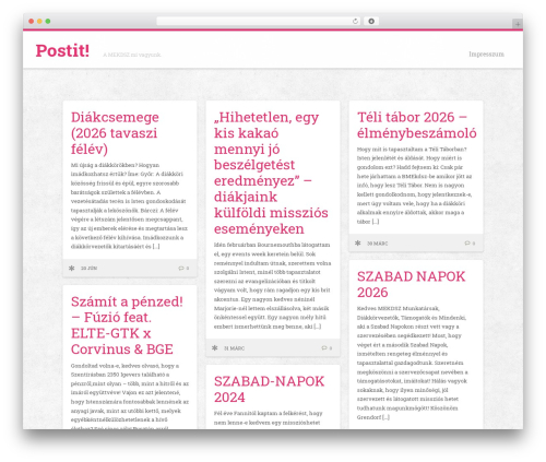 Clippy theme WordPress - postit.mekdsz.hu