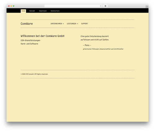 comware theme WordPress - comware-dresden.de