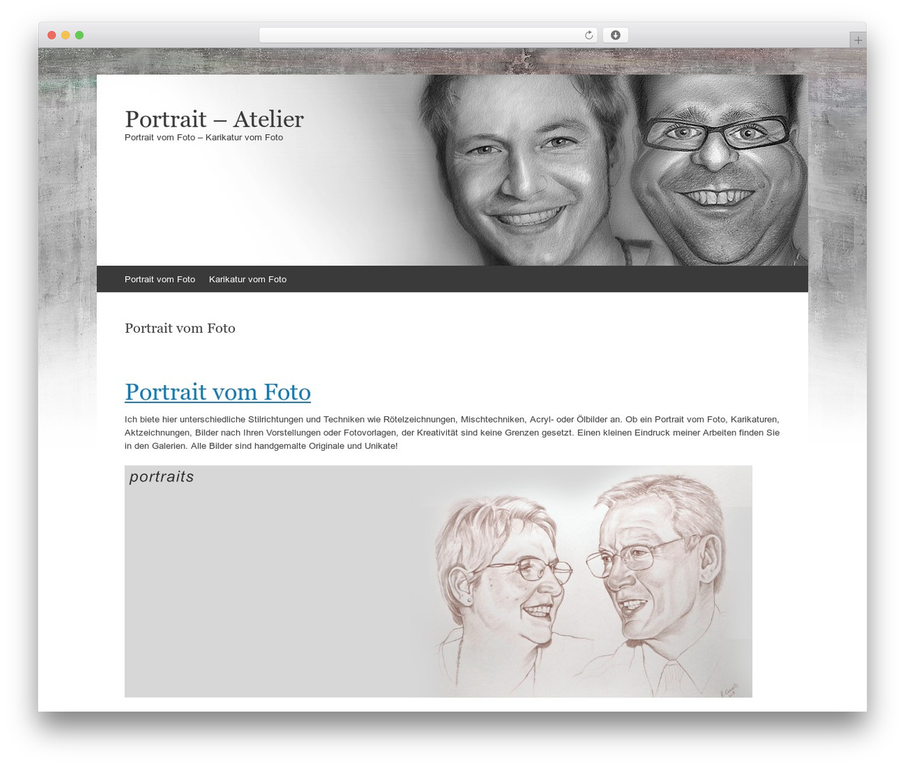 Expound WordPress theme - portrait-karikatur.de