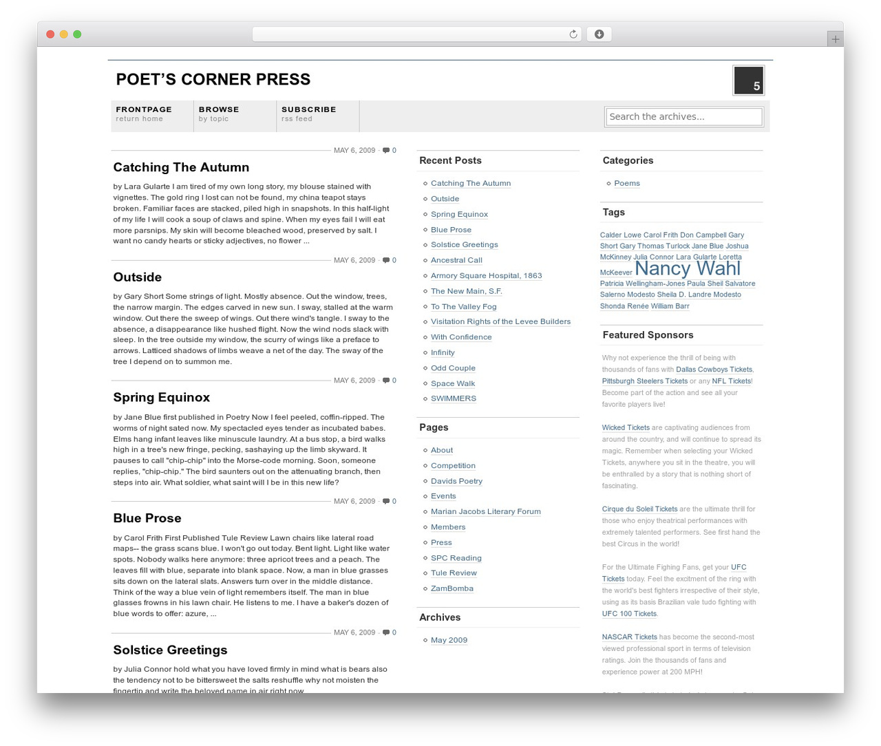 Grid Focus WordPress theme - poetscornerpress.com Grid Focus WordPress theme - poetscornerpress.com