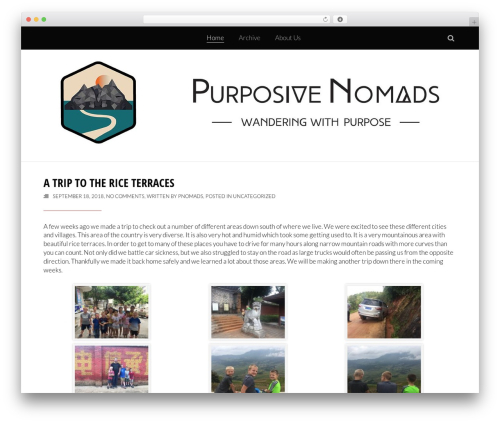 Henley WordPress theme design - purposivenomads.com