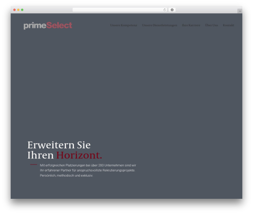 Musterpage v8 WordPress theme - primeselect.ch
