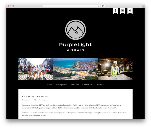 ProPhoto WordPress theme - purplelightvisuals.com