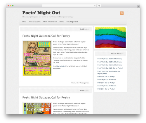 Punchcut WordPress theme - poetsnightout.org