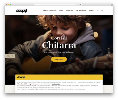 Rhythmo WordPress theme design - doopymusic.it