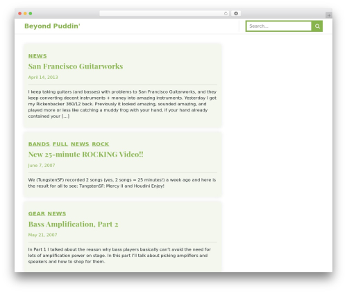 teahaven theme WordPress - jamieflournoy.com/blog