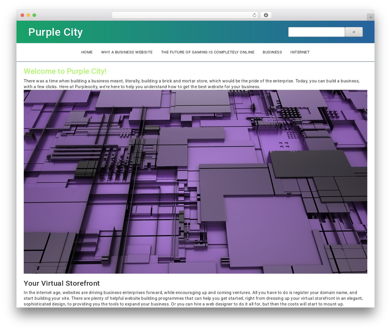 Theme WordPress BlogStyle - purpleocity.net