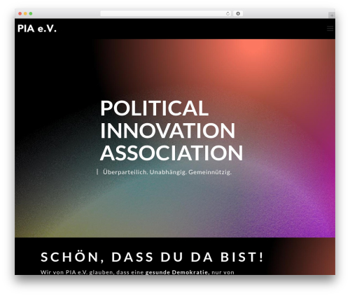 Anfrageformular WordPress plugin - political-innovation-association.org
