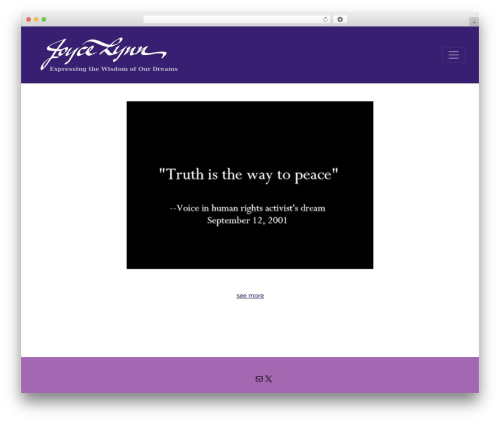 WordPress theme PicoStrap5 Child Base - joycelynn.com