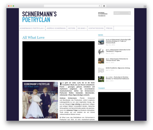 WordPress theme Sight - poetryclan.de