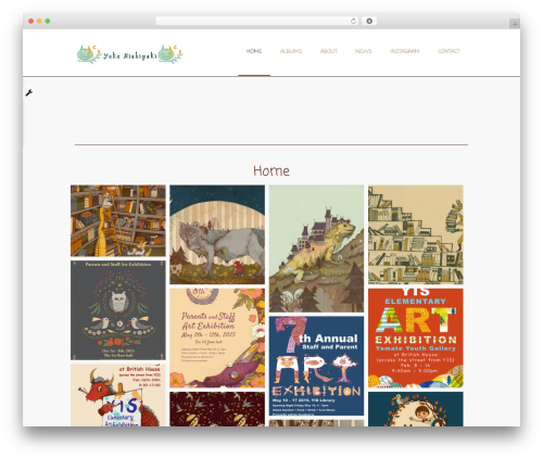 WordPress theme Almera - portfolio.nishigaki.org