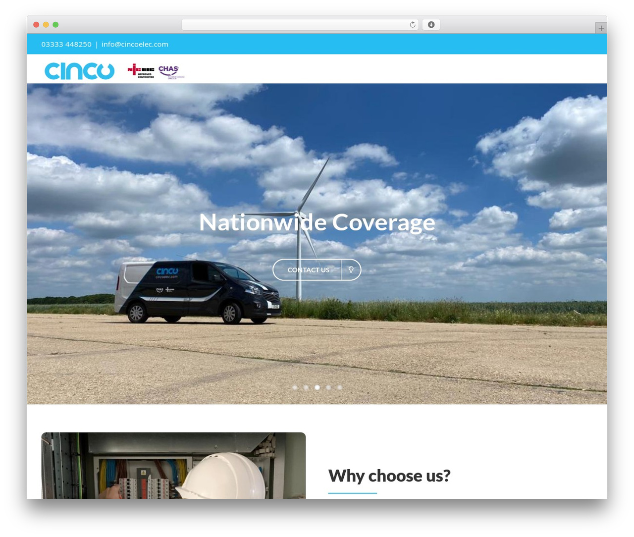 WordPress theme Avada - cincoelec.com