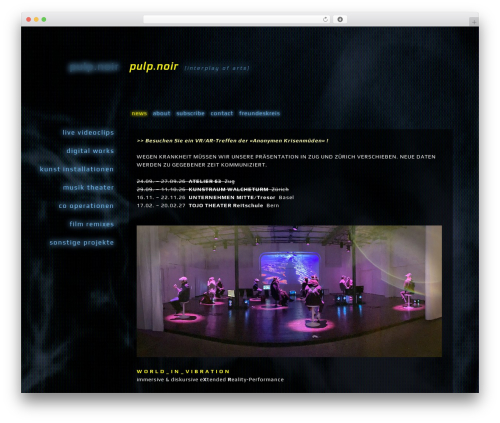 WordPress theme pulpnoir - pulpnoir.ch