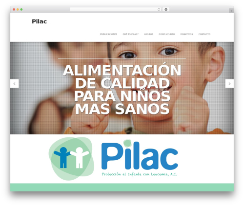 WordPress theme Status Theme - pilac.mx