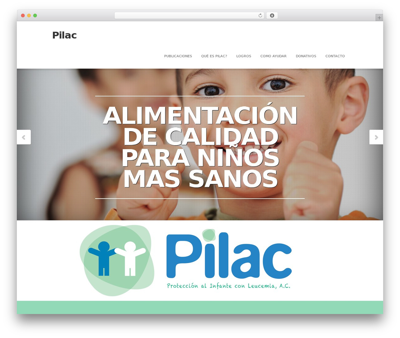 WordPress theme Status Theme - pilac.mx
