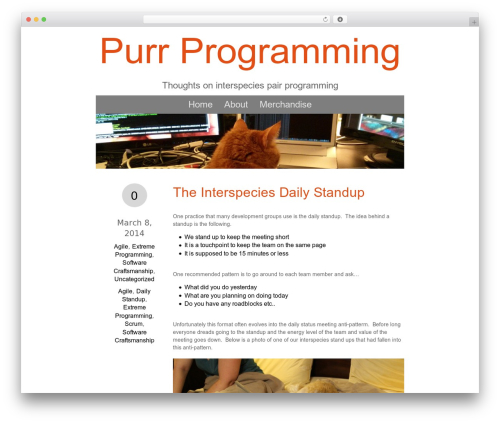 WP theme Ice Cap - purrprogramming.com