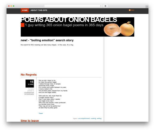 Yashfa premium WordPress theme - poemsaboutonionbagels.com