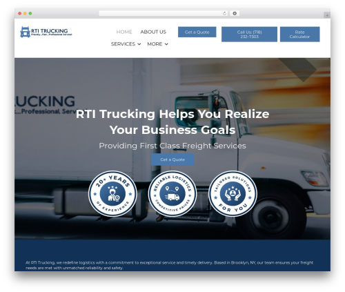 Beaver Builder Theme WordPress theme design - rtitrucking.com