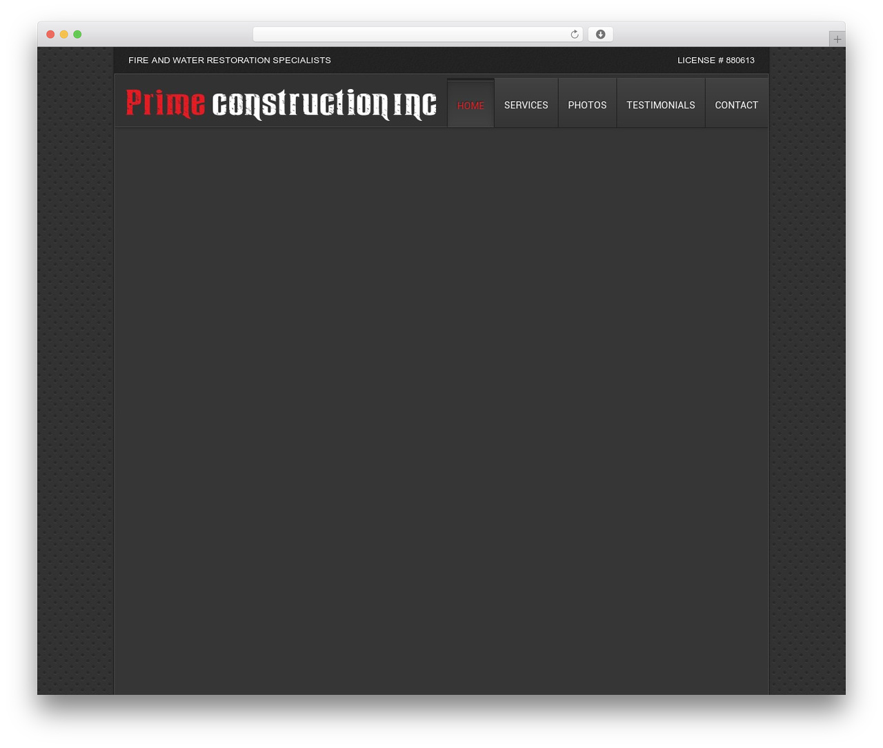 Clarion WordPress theme - primeconstinc.com