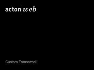 Custom Theme theme WordPress by acton|web