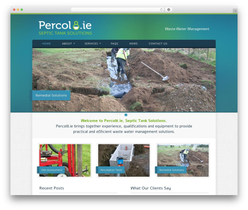 Custom Theme WordPress theme - percol8.ie