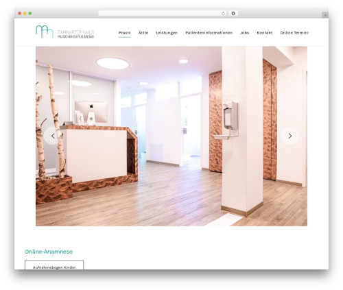 Diffusal top WordPress theme - zahnaerzte-muschinsky.de