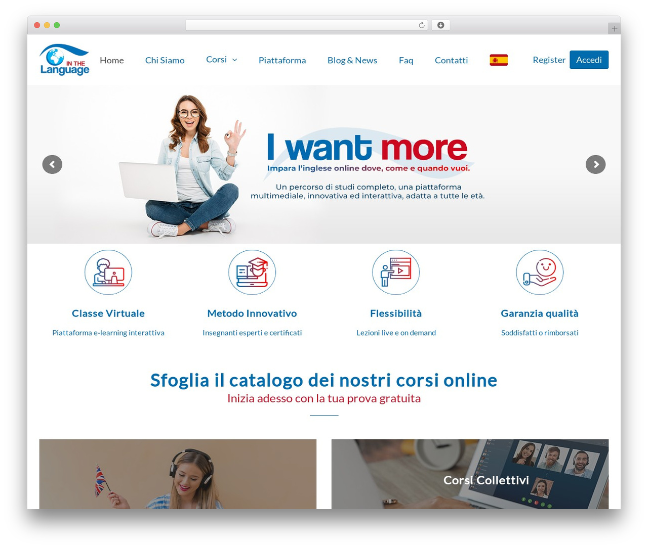 eLearningWP WordPress theme - inthelanguage.com