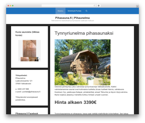 GeneratePress free WP theme - pihasauna.fi
