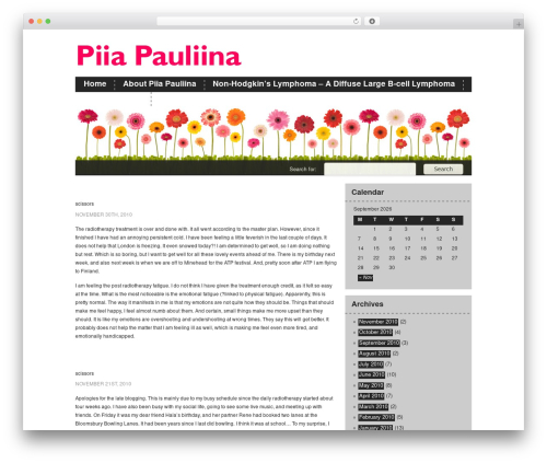 Happy WP theme - piiapauliina.com