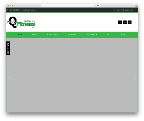 Bne flyout WordPress plugin - proqfitness.com