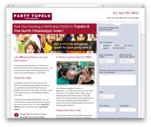 Lead Generation Pro theme WordPress - partytupelo.com