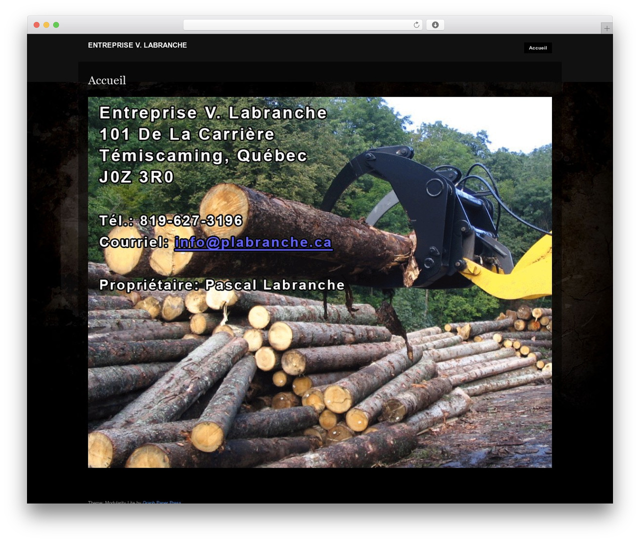 Modularity Lite WordPress theme - plabranche.ca