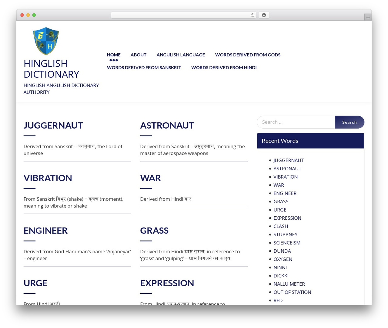 NDesign WordPress theme - hinglishdictionary.com NDesign WordPress theme - hinglishdictionary.com