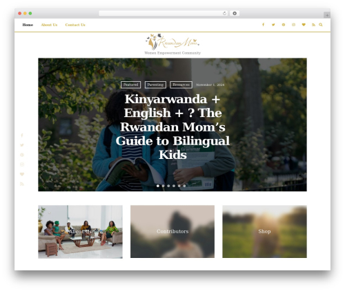 paperbag theme WordPress - rwandanmom.org
